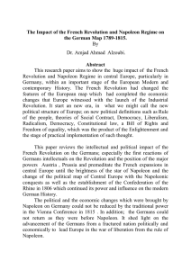 The Impact of the French Revolution and Napoleon Regime on Abstract