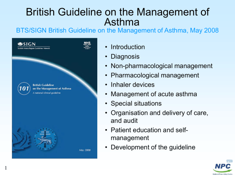 British Guideline On The Management Of Asthma