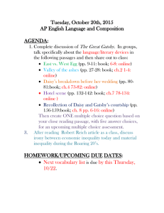 Tuesday, October 20th, 2015 AP English Language and Composition  AGENDA: