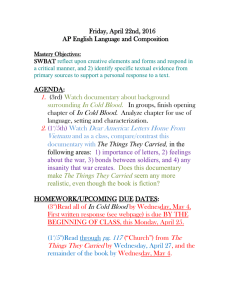 Friday, April 22nd, 2016 AP English Language and Composition