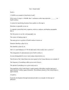 Geography Study Guide: Scale, Population, and More