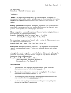 Art Appreciation: Surface & Space Study Sheet