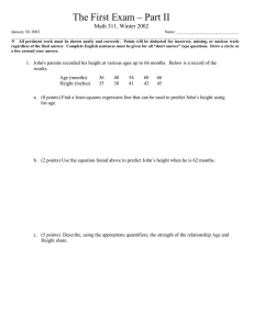 The First Exam – Part II Math 311, Winter 2002