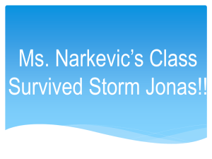 Ms. Narkevic’s Class Survived Storm Jonas!!