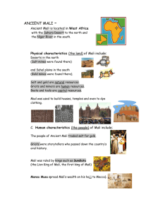 – ANCIENT MALI  West Africa