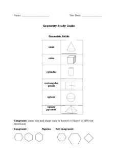 Geometry Study Guide