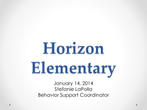 Horizon Elementary January 14, 2014 Stefanie LaPolla