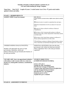 Local Government Lesson Plan: 9th Grade Civics
