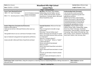 Woodland Hills High School Lesson Plans
