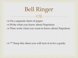 Napoleon Bonaparte: Rise, Fall & Legacy Presentation