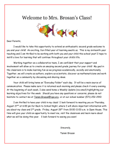 Welcome to Mrs. Brosan’s Class!