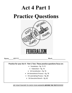 Act 4 Part 1 Practice Questions Name_____KEY!!!!_______________________________ Block______________