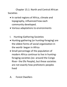 Chapter 15.1: North and Central African Societies