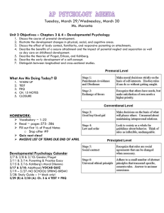 Tuesday, March 29/Wednesday, March 30 Ms. Moronta