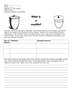 What is a crucible?