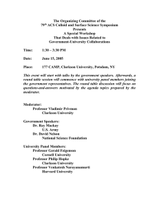 The Organizing Committee of the 79 ACS Colloid and Surface Science Symposium Presents