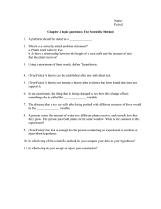 Name: Period  1.  A problem should be stated as a ______________.