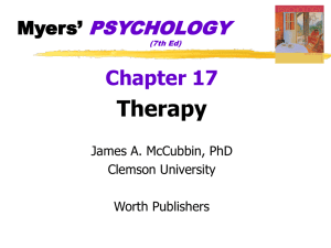 Therapy: Psychoanalysis, Behavior & Cognitive Approaches