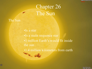 Chapter 26 The Sun