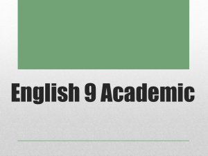 English 9 Academic