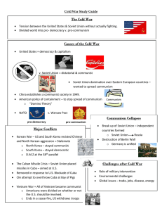 Cold War Study Guide: Causes, Conflicts, and Collapse