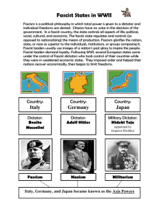 Fascist States in WWII