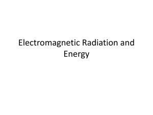 Electromagnetic Radiation and Energy