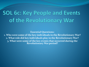 Revolutionary War: Key People & Events Presentation