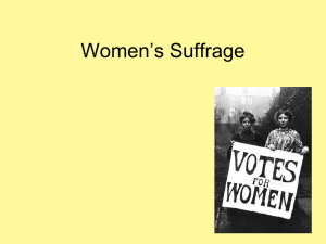 Women’s Suffrage