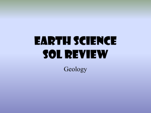 EARTH SCIENCE SOL REVIEW Geology
