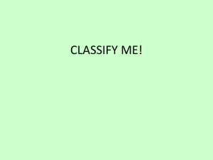 CLASSIFY ME!