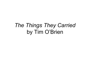 The Things They Carried by Tim O’Brien