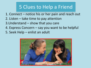 5 Clues to Help a Friend: A Guide to Supporting Others