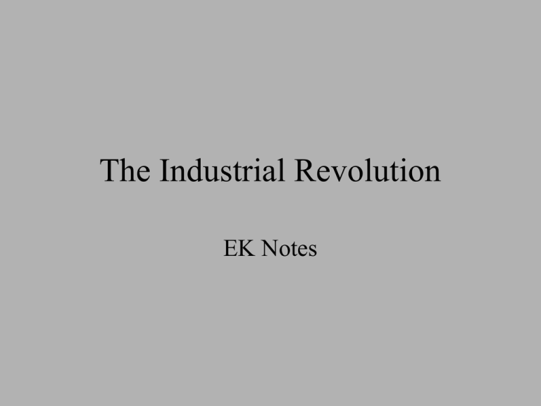 Industrial Revolution Class 8 Notes