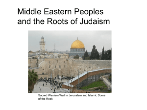 Middle Eastern Peoples and the Roots of Judaism of the Rock