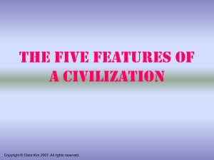 The Five Features of a Civilization