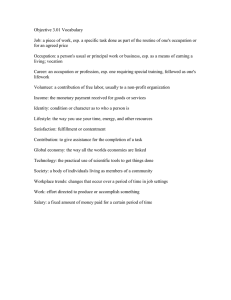 Objective 3.01 Vocabulary