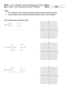 Piecewise Functions: Graphing & Word Problems