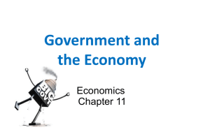 Government and the Economy Economics Chapter 11