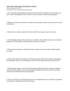 Deep Ecology: 8 Principles by Naess & Sessions