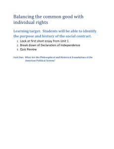 Balancing the common good with individual rights