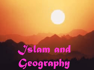Islam and Geography