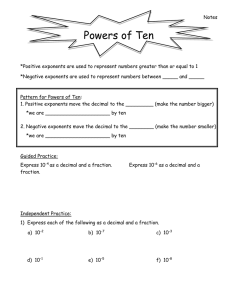Powers of Ten