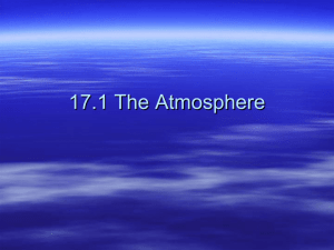 17.1 The Atmosphere