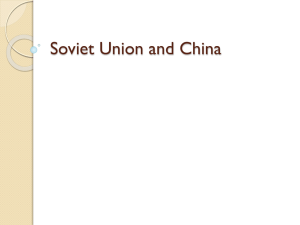 Soviet Union and China