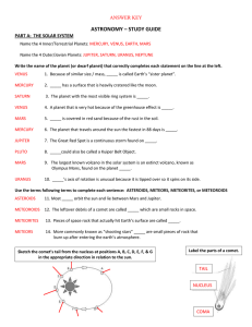 Astronomy Study Guide: Solar System, Stars, Galaxies