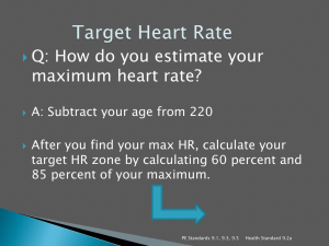 Q: How do you estimate your maximum heart rate?