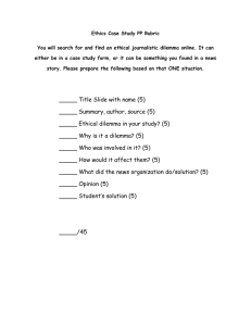 Ethics Case Study PP Rubric