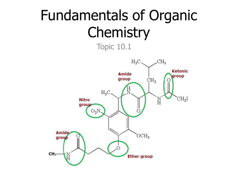 Fundamentals Of Organic Chemistry Topic 10.1