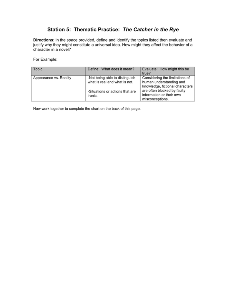 The Catcher in the Rye